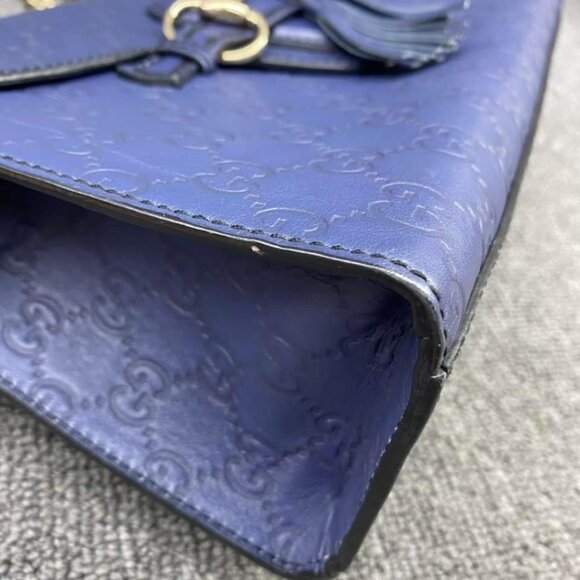 100% Authentic Gucci Emily Guccissima Medium Shoulder Bag - Picture 6 of 15